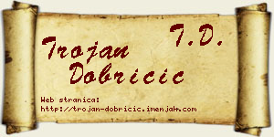 Trojan Dobričić vizit kartica